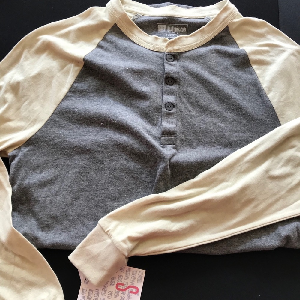 Lularoe Mark Small Yellow and Gray